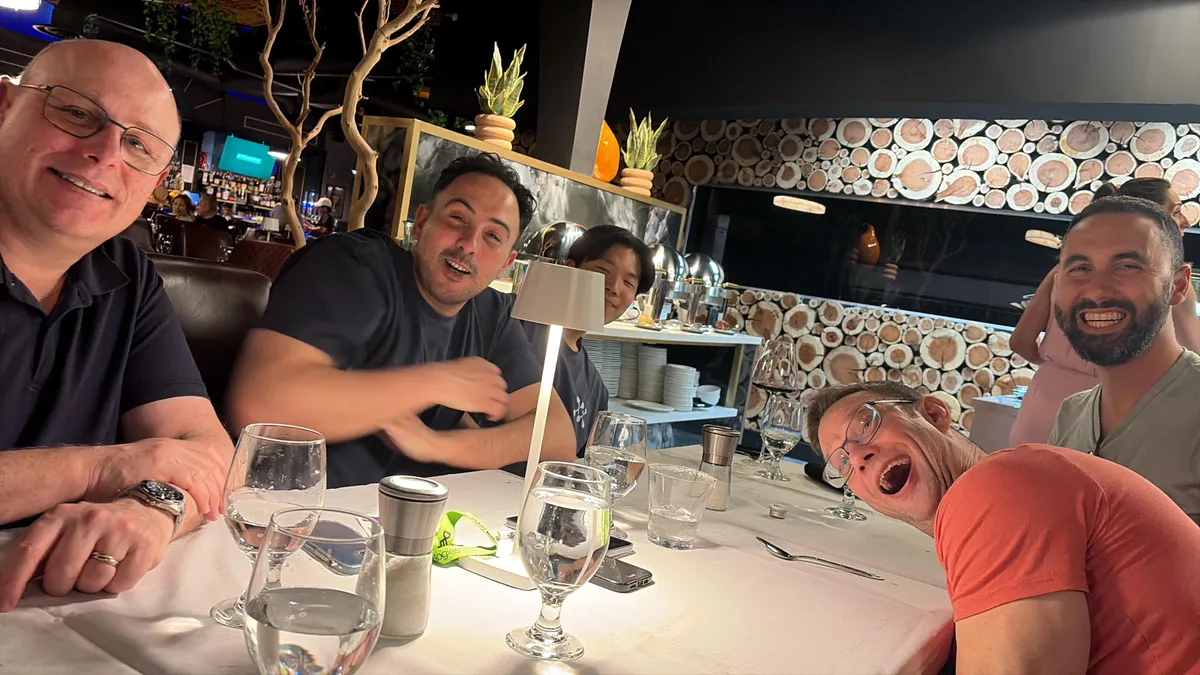 Dapple team laughing together